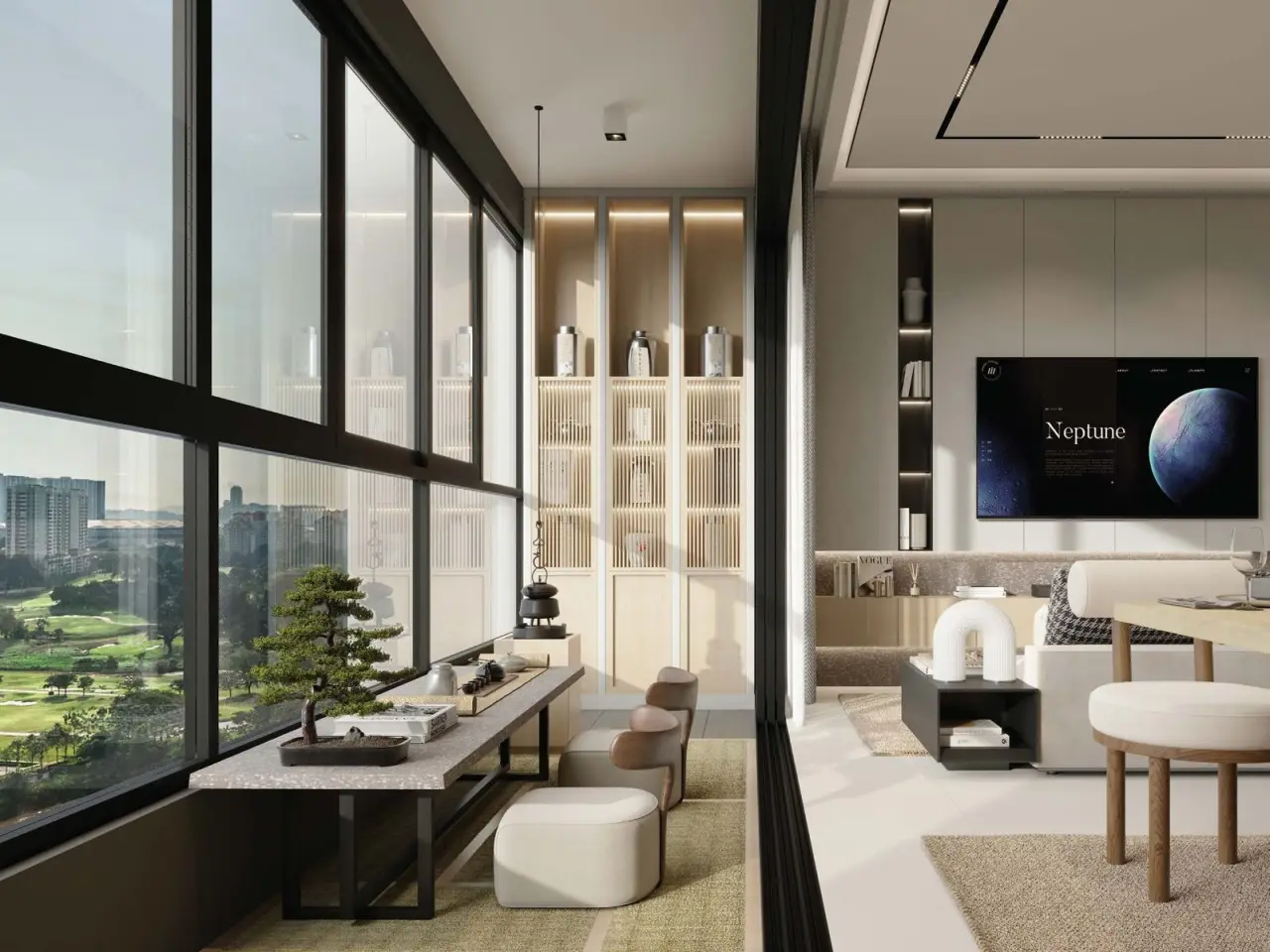 Designer living interior